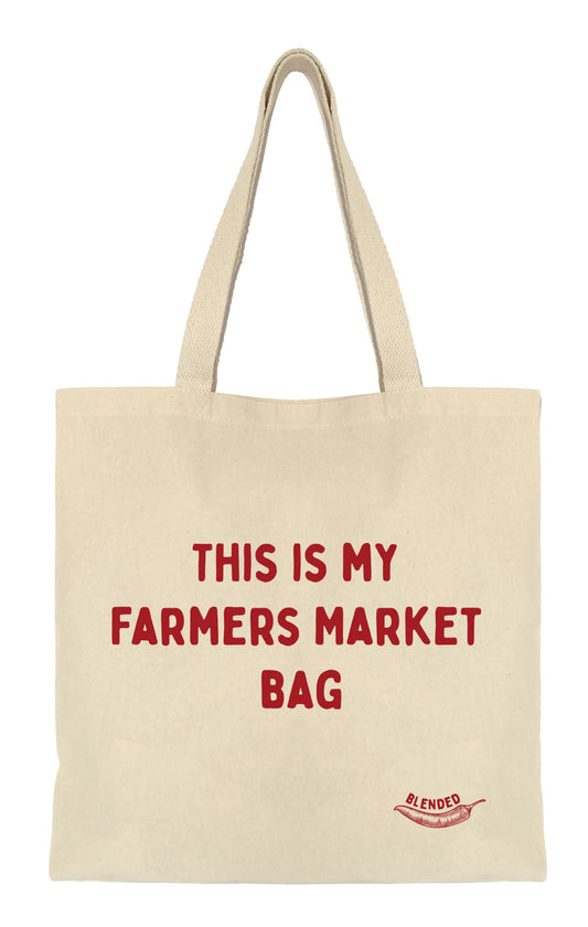 Farmers Market Canvas Bag